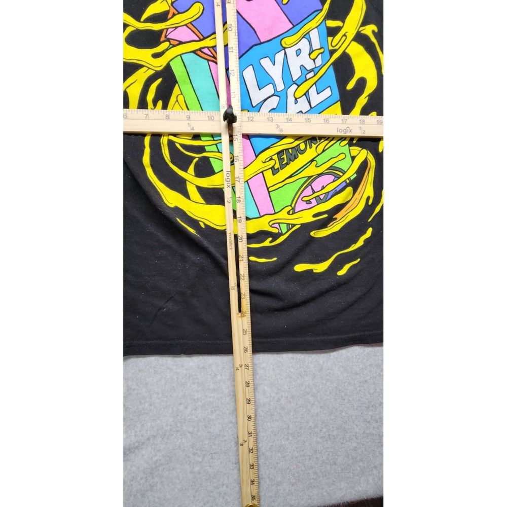 Size Medium Men's Lyrical Lemonade Black T-Shirt 2 Sided Graphic Milk Carton Tee - Picture 6 of 8